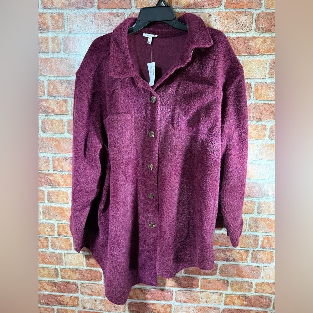 Maurice’s Textured Shacket NWT sz 2X - Picture 2 of 8